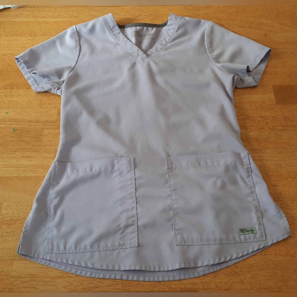 2/$12 Light Lavender Greys Anatomy Scrub Top